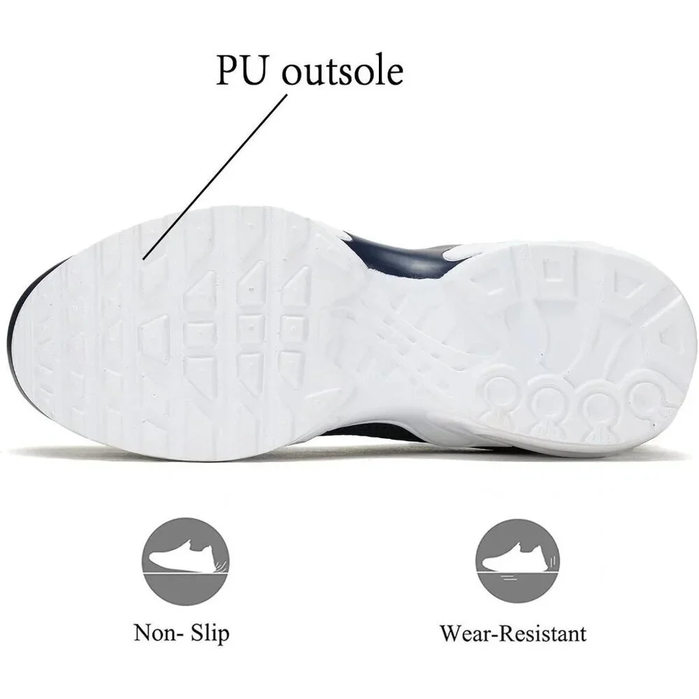 Men's Dark Blue Sneaker Non Slip Air Running Athletics Tennis Basketball Shoes